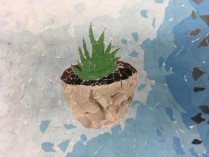Alisha S: mixed media mosaic, grade 7