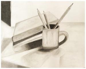 Madison Prince: Devils Lake, ND. charcoal