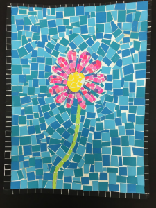 mixed media mosaic, grade 7